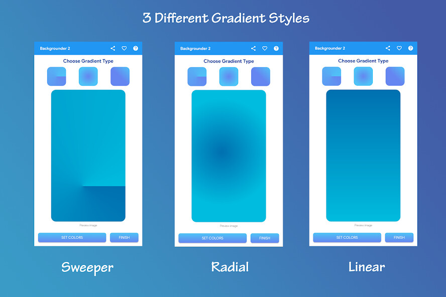 Run android online APK [ Wallpaper ] Backgrounder 2: Stylish Gradients from MyAndroid or emulate [ Wallpaper ] Backgrounder 2: Stylish Gradients using MyAndroid